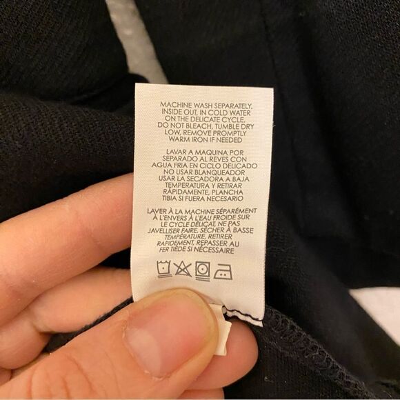 CAbi 3026 Turner Black Ponte knit Collarless one button Blazer jacket Size 6 - Picture 7 of 13